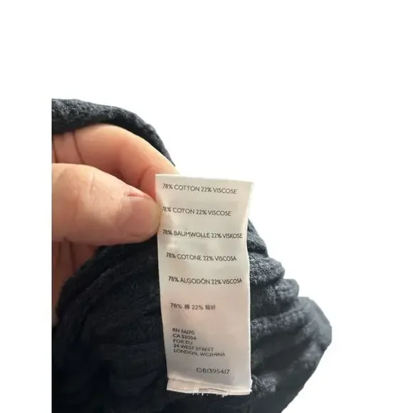 Free People Navy Blue Ribbed‎ Knit Maxi Skirt Size M - Picture 5 of 5